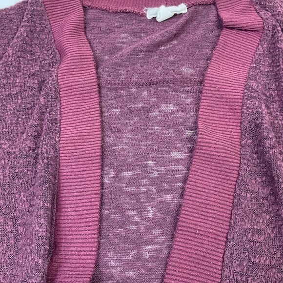 Urban Outfitters Silence + Noise Womens Cardigan Burgundy Red Knit Sweater Small - Picture 9 of 12